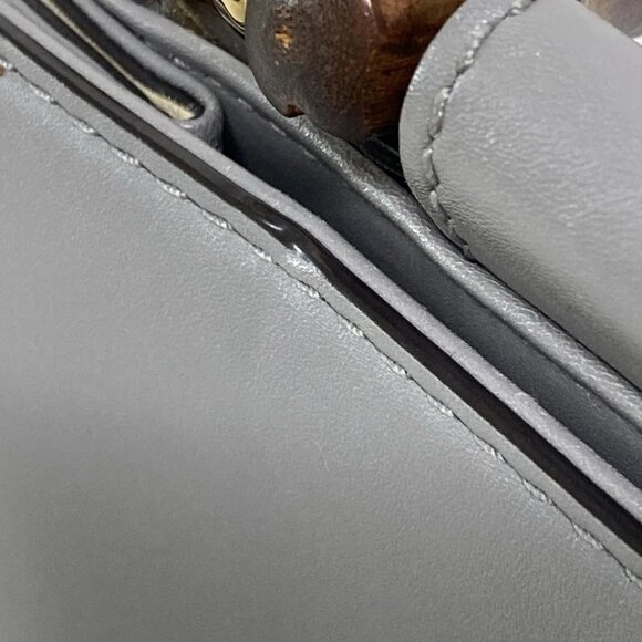 GUCCI Nimfair Gray Leather Handbag bran-796-090525 - Picture 14 of 16